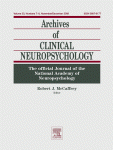 Go to journal home page - Archives of Clinical Neuropsychology